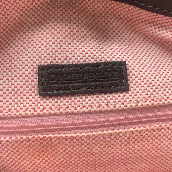 Dooney & Bourke red suede leather satchel bag - Picture 9 of 12